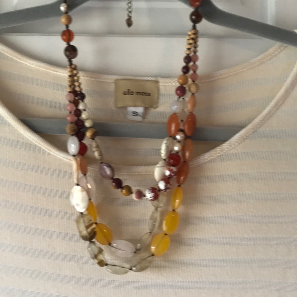 Three layer statement  necklace - Picture 2 of 2